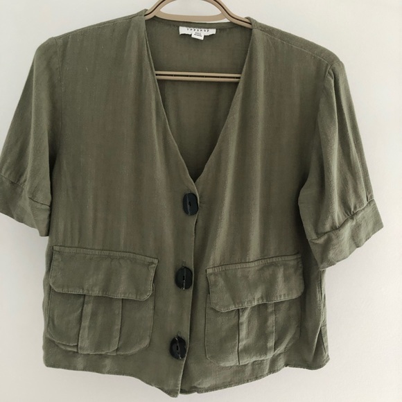 Top shop shirt, US size 2 - Picture 4 of 5